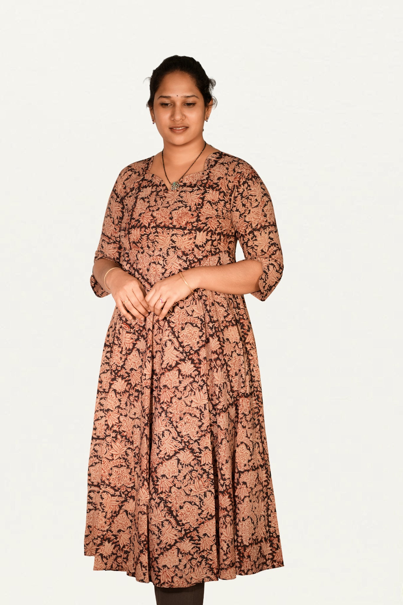 Kalamkari Cotton Umbrella Top