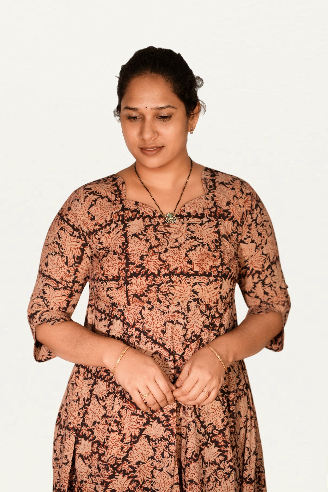 Kalamkari Cotton Umbrella Top