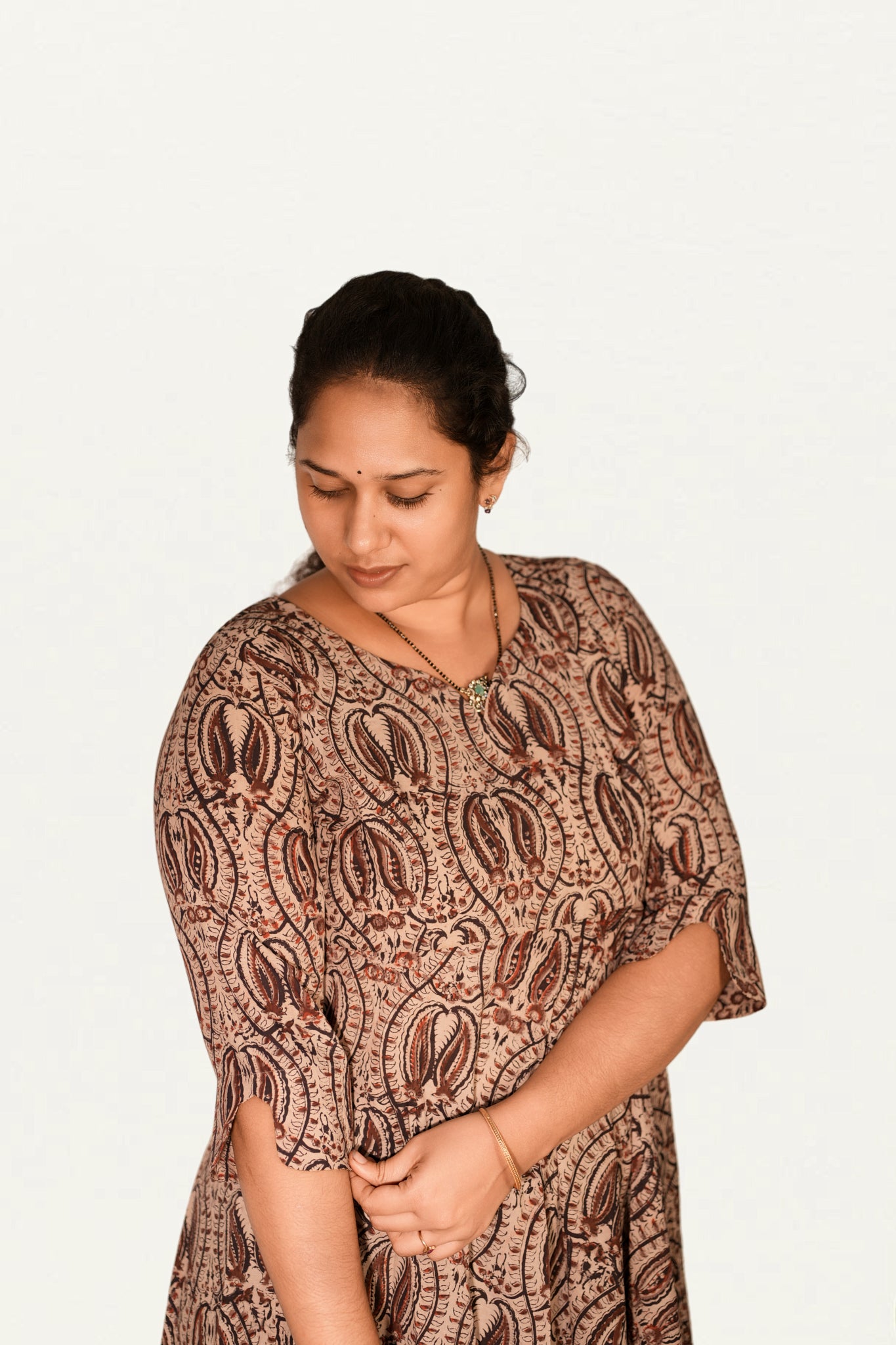 Kalamkari Cotton Umbrella Top