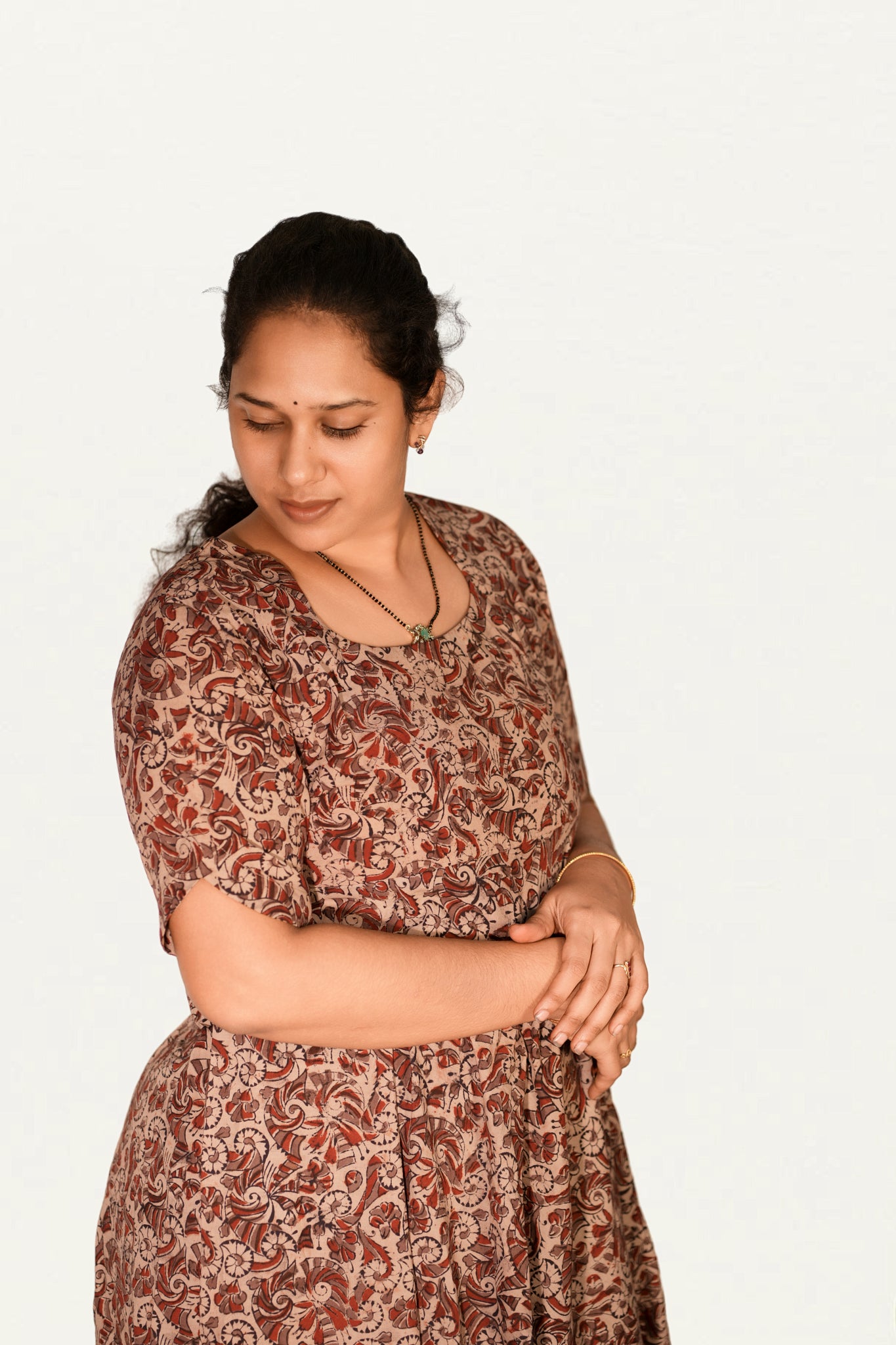 Kalamkari Cotton Umbrella Top