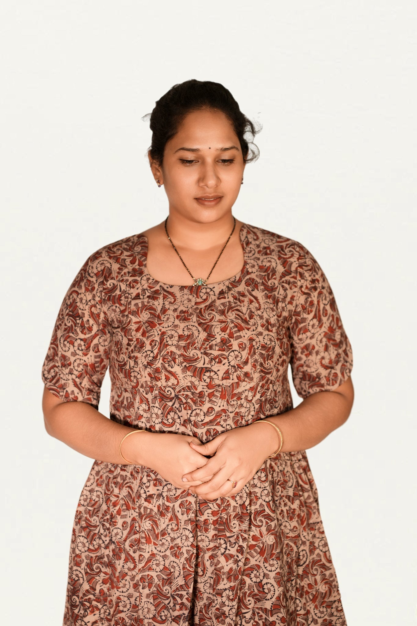 Kalamkari Cotton Umbrella Top