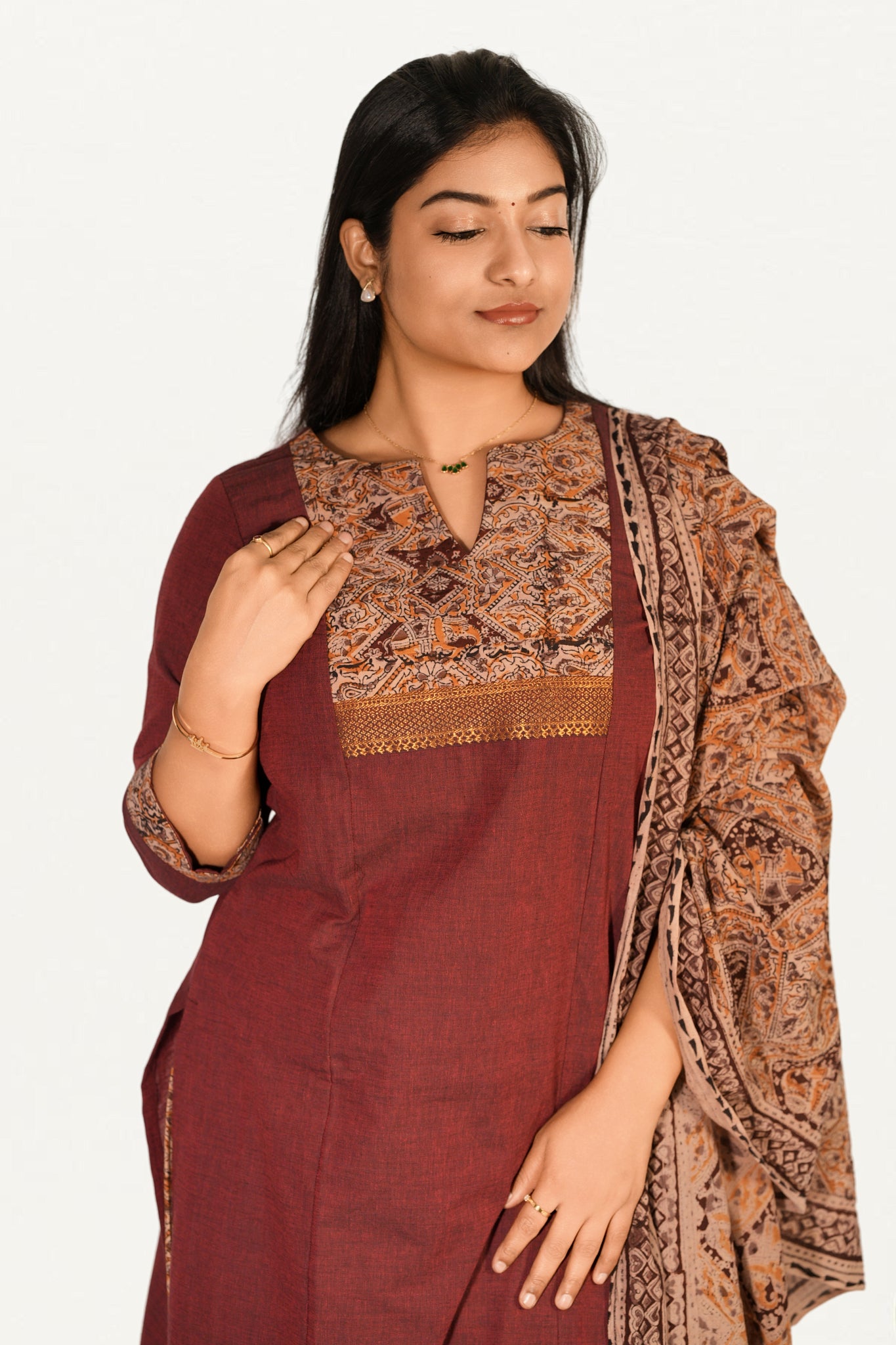 Kalamkari Cotton  3pcs Set