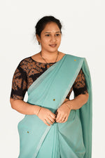 KALAMKARI BOAT NECK OPEN 10 HAND'S STREACHBLE  BLOUSE