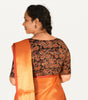 KALAMKARI BOAT NECK OPEN 10 HAND'S STREACHBLE  BLOUSE