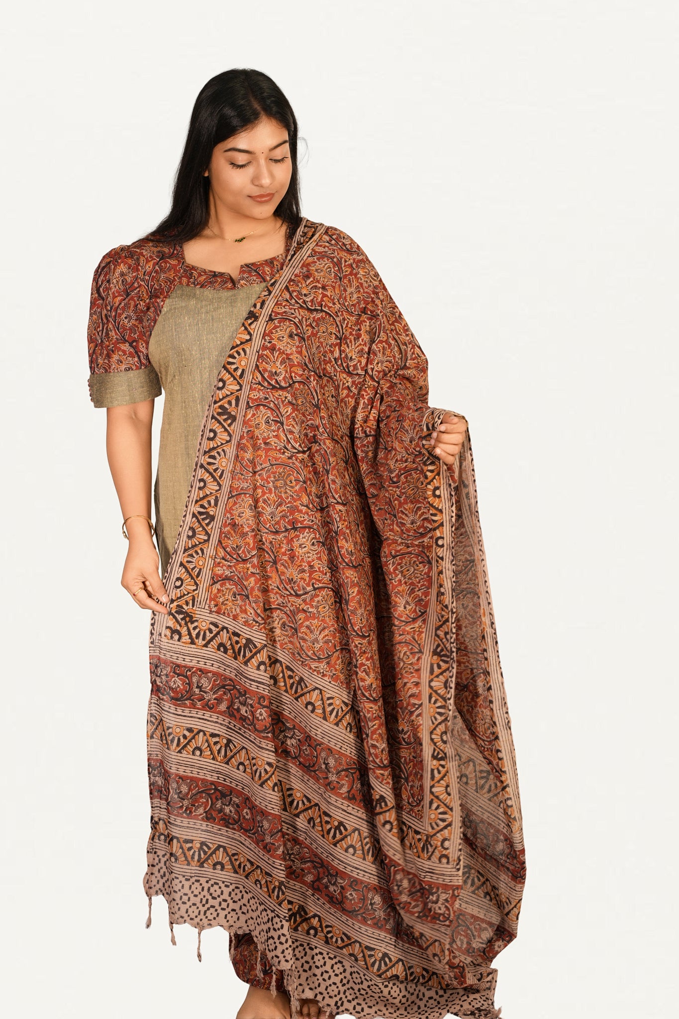 Kalamkari Cotton  3pcs Set