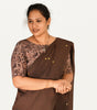 KALAMKARI BOAT NECK OPEN 10 HAND'S STREACHBLE  BLOUSE