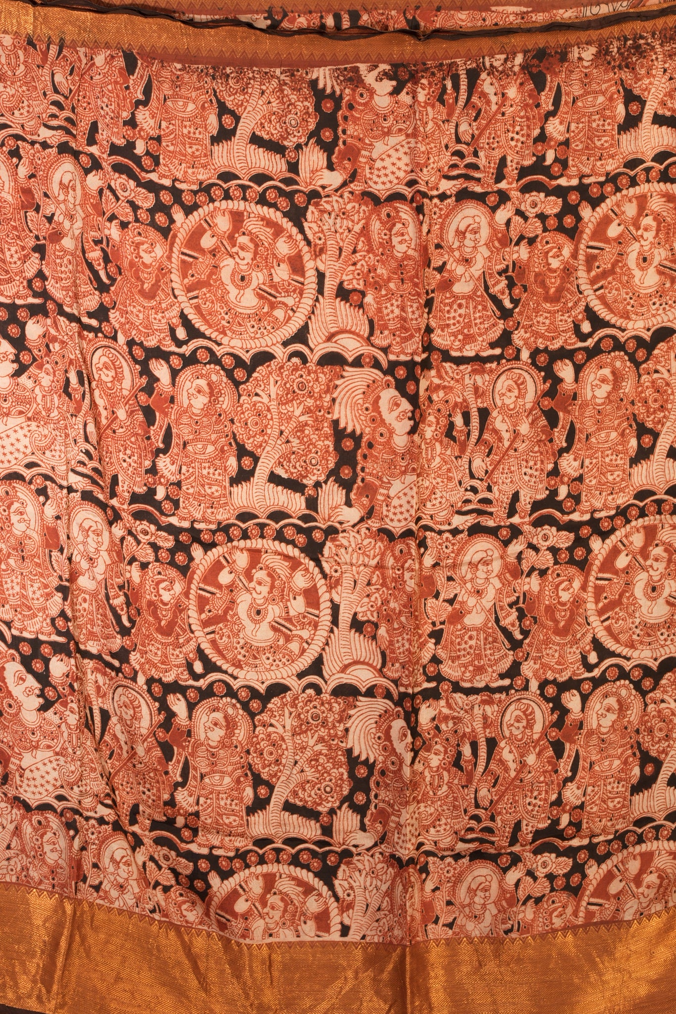 KALAMKARI MANGALAGIRI POWERLOOM SAREE