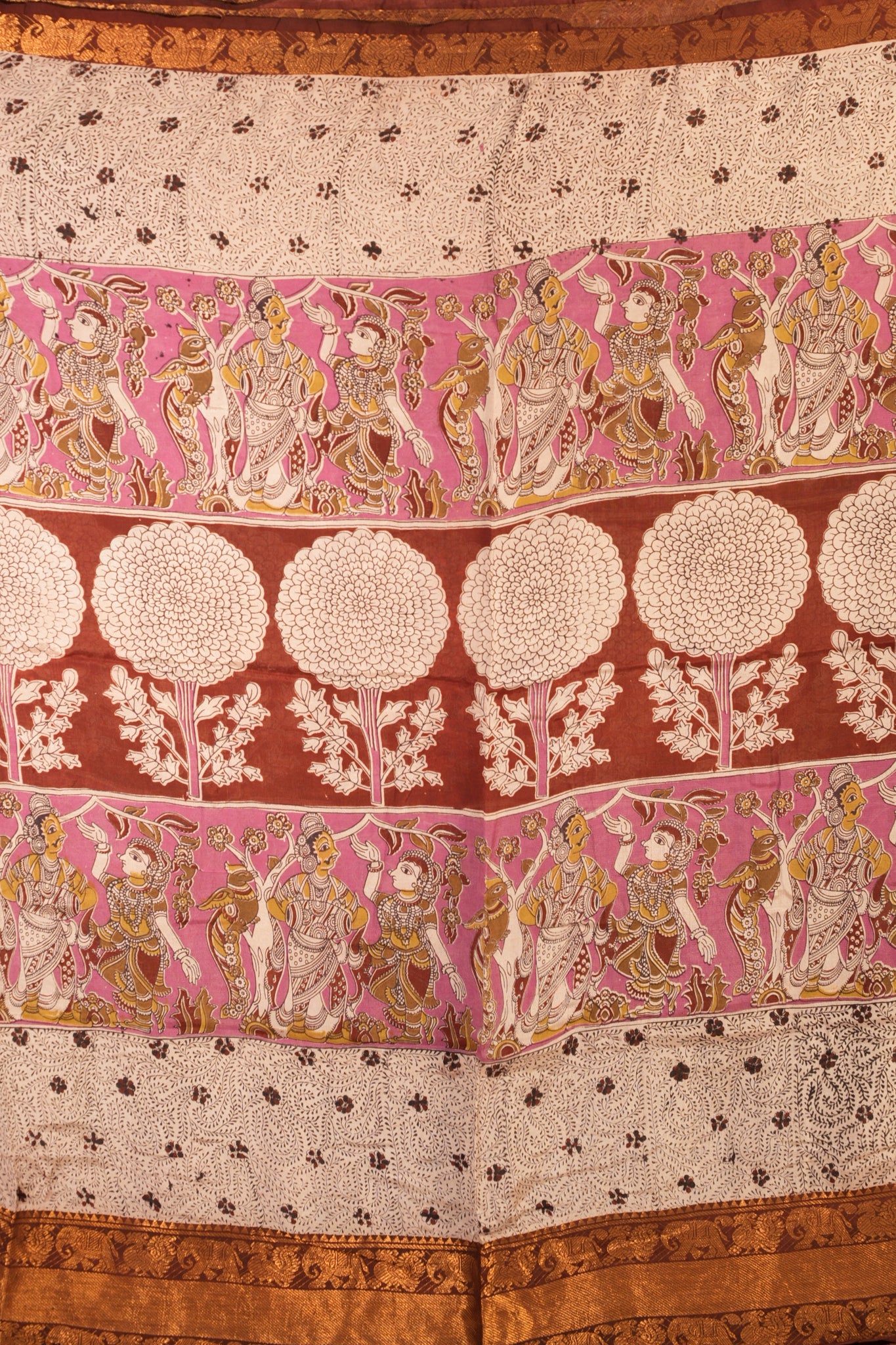 KALAMKARI MANGALAGIRI POWERLOOM SAREE