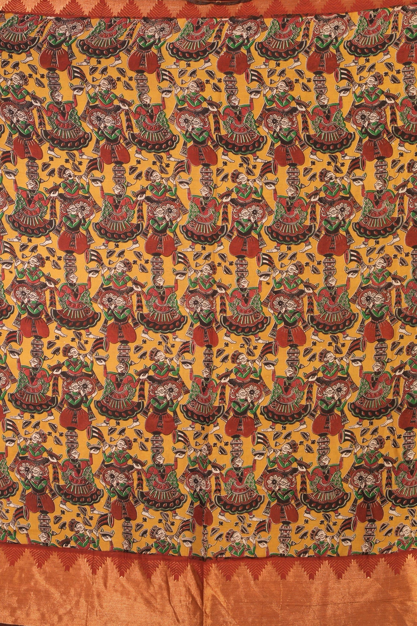 KALAMKARI MANGALAGIRI POWERLOOM SAREE