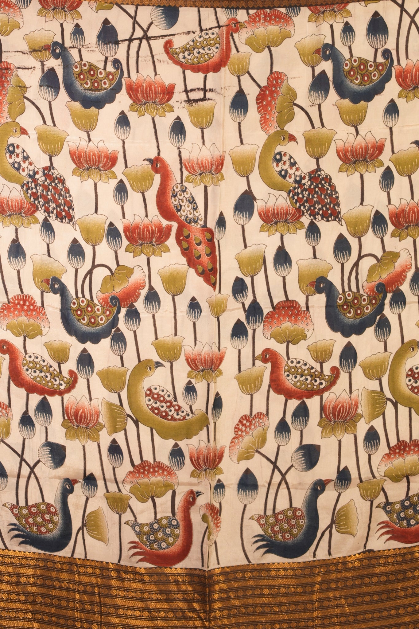 KALAMKARI MANGALAGIRI POWERLOOM SAREE