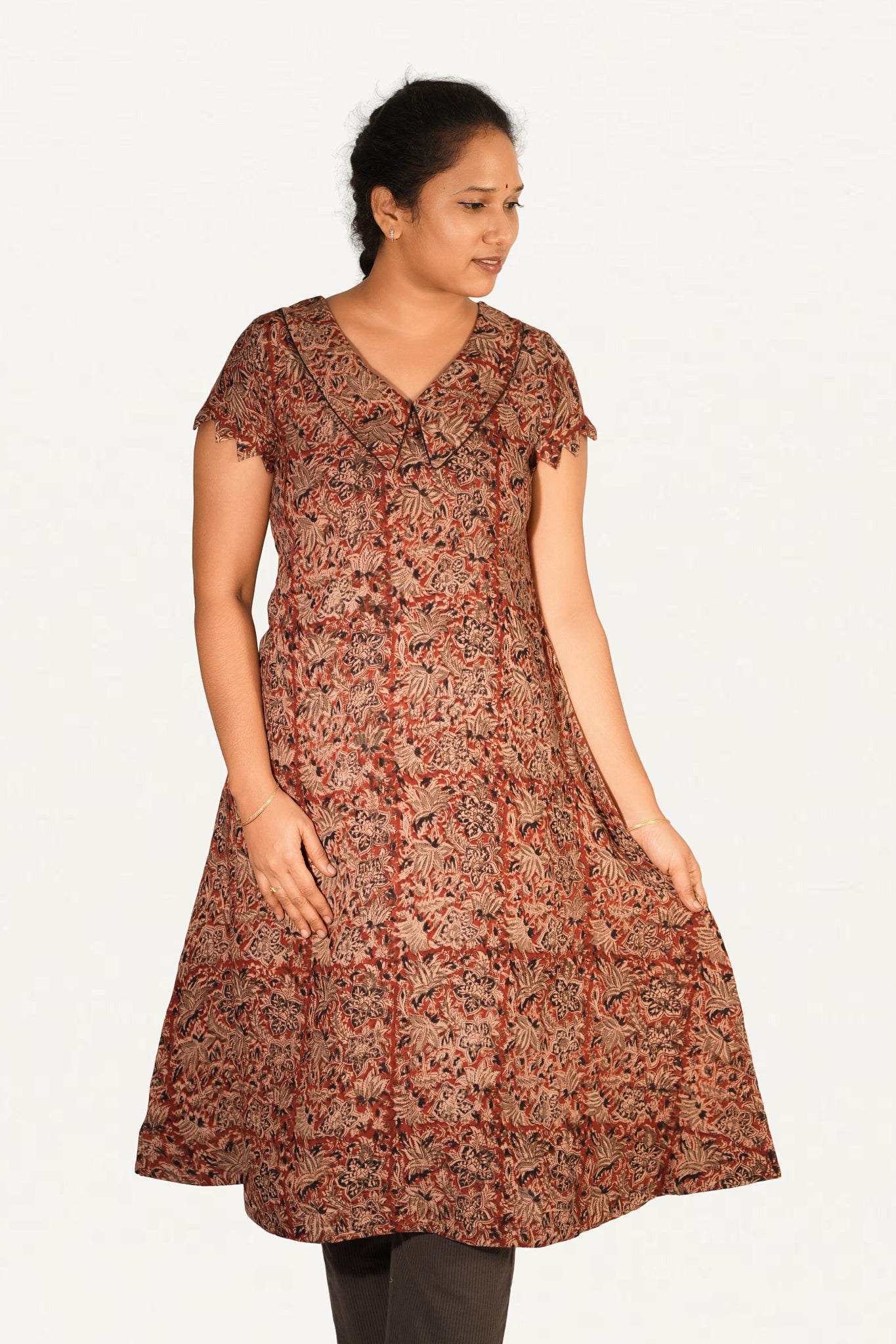 Kalamkari Cotton Aline Top