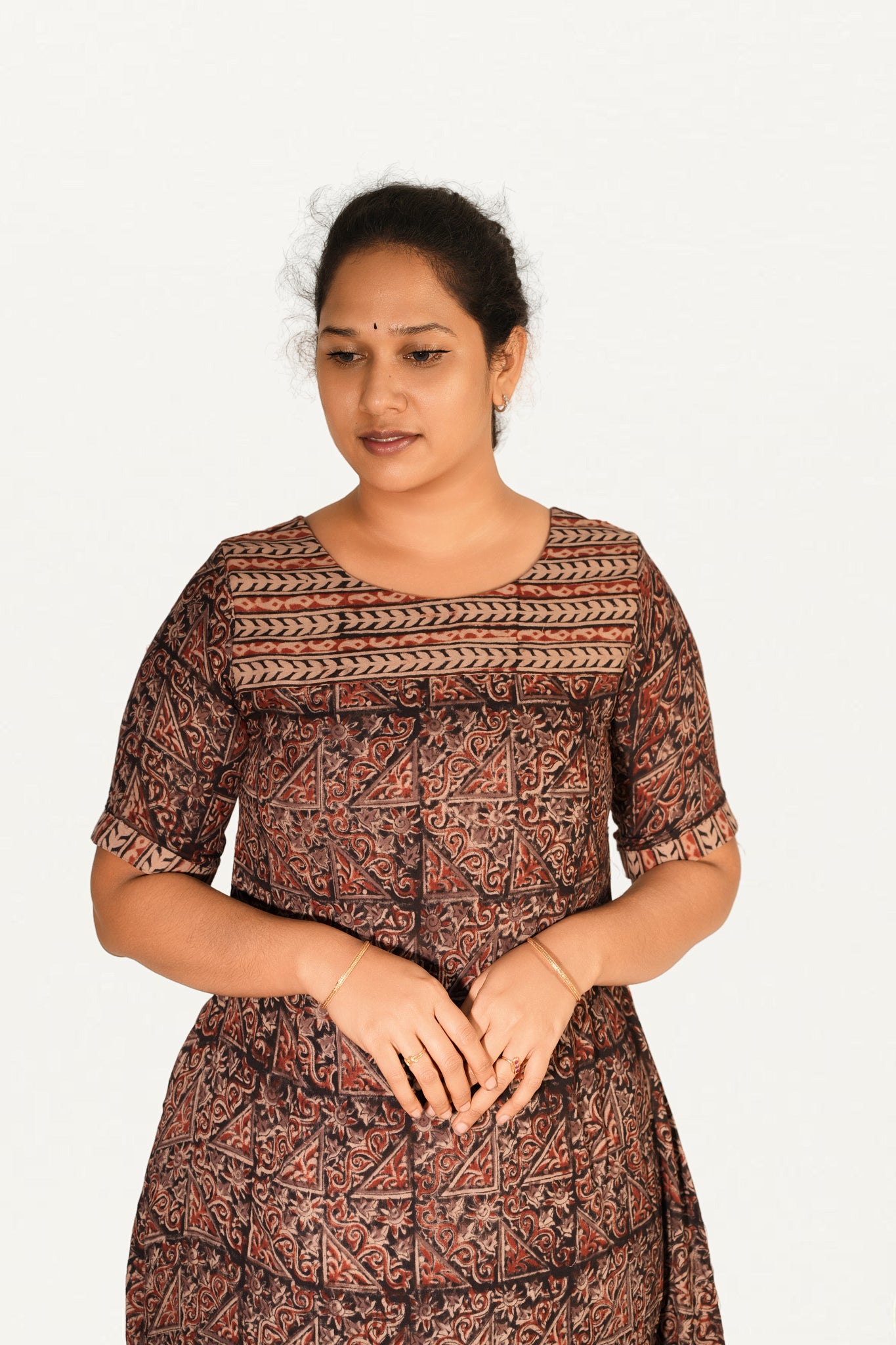 Kalamkari Cotton Aline Top
