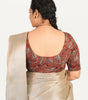 KALAMKARI ROUND NECK 10 INCH HANDS STRECHBLE BLOUSE