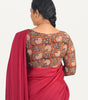 KALAMKARI BOAT  NECK FULL HANDS STRECHBLE BLOUSE
