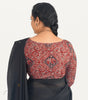 KALAMKARI BOAT  NECK FULL HANDS STRECHBLE BLOUSE