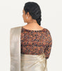 KALAMKARI BOAT  NECK FULL HANDS STRECHBLE BLOUSE