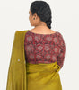 KALAMKARI BOAT  NECK FULL HANDS STRECHBLE BLOUSE