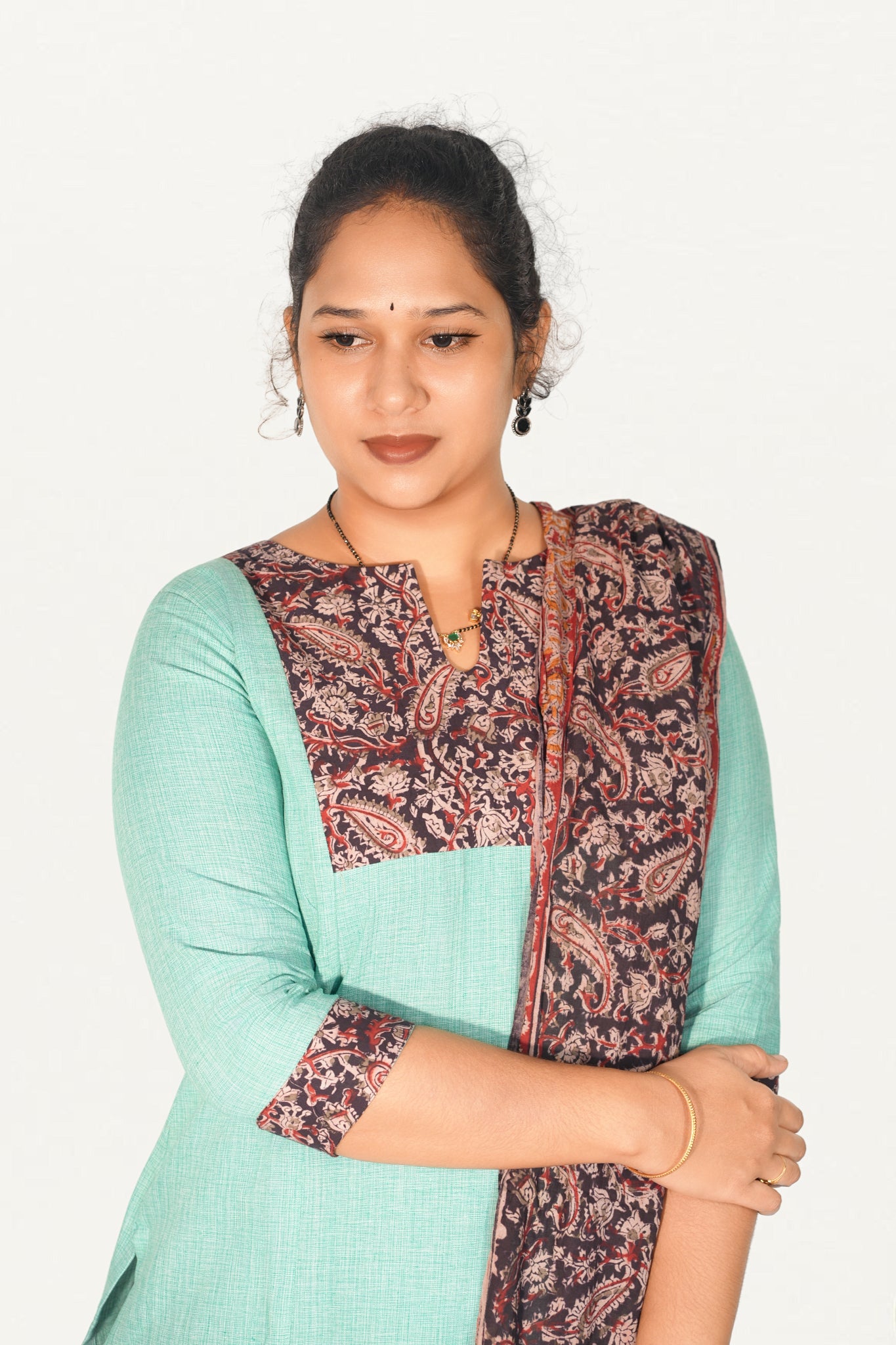 Kalamkari Cotton Legging 3pcs Set