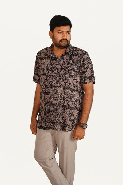 Kalamkari Cotton/ Reyon Blended Shirt