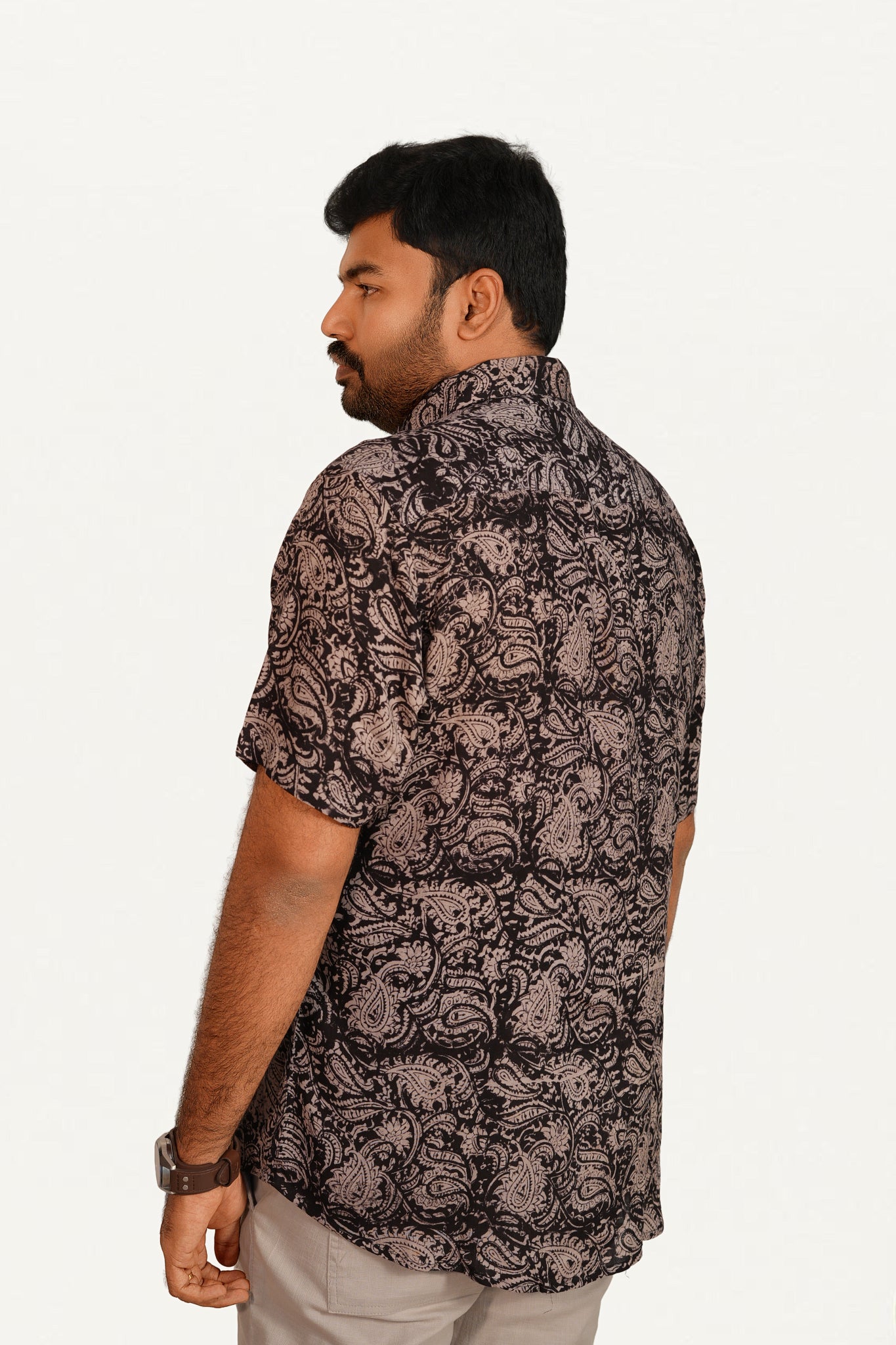 Kalamkari Cotton/ Reyon Blended Shirt
