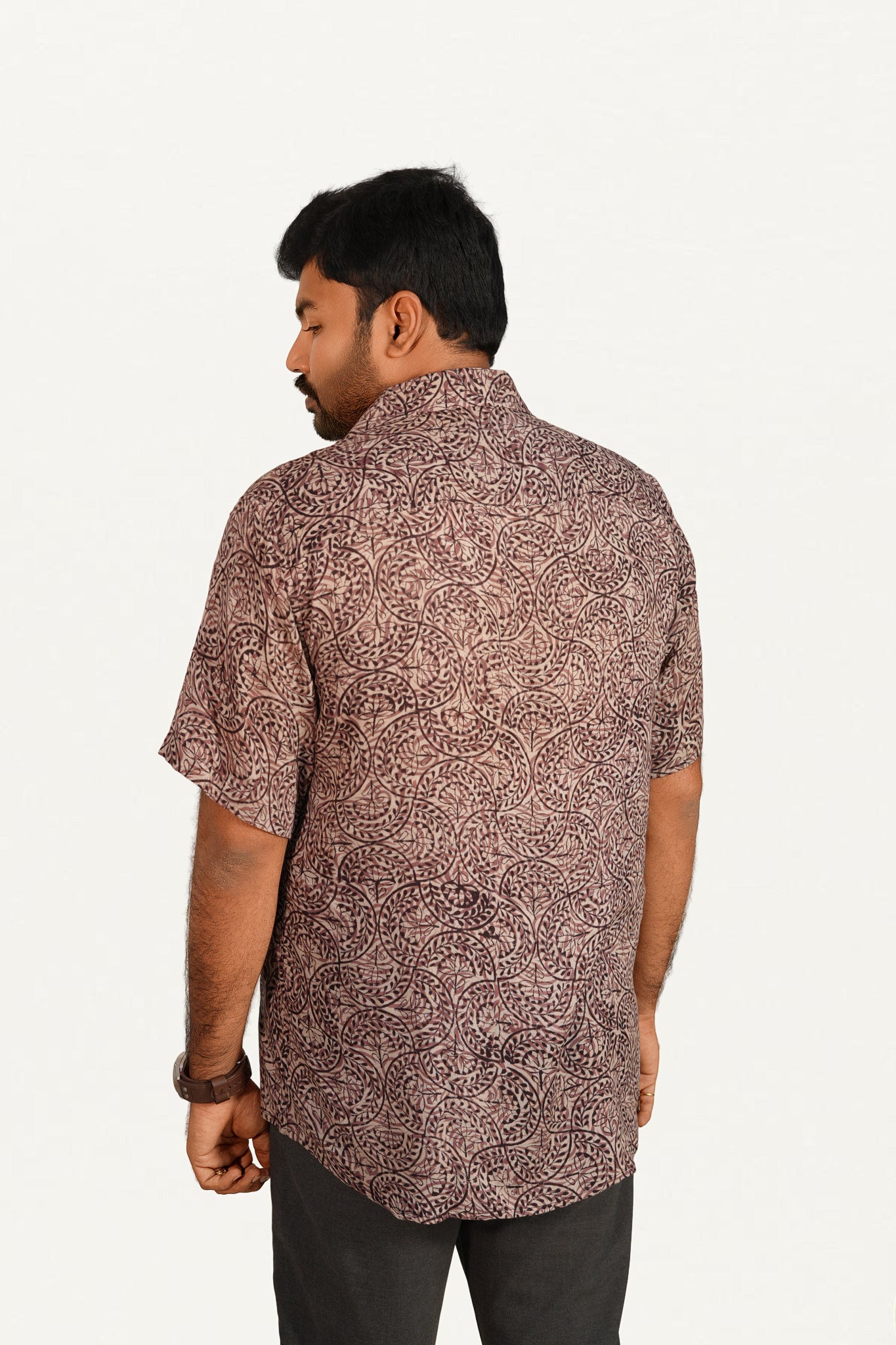Kalamkari Cotton/ Reyon Blended Shirt