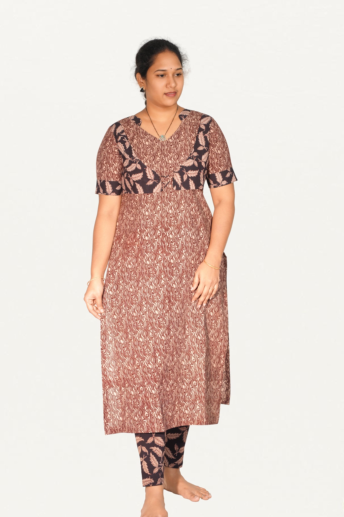 Kalamkari Cotton Legging  2psc Set