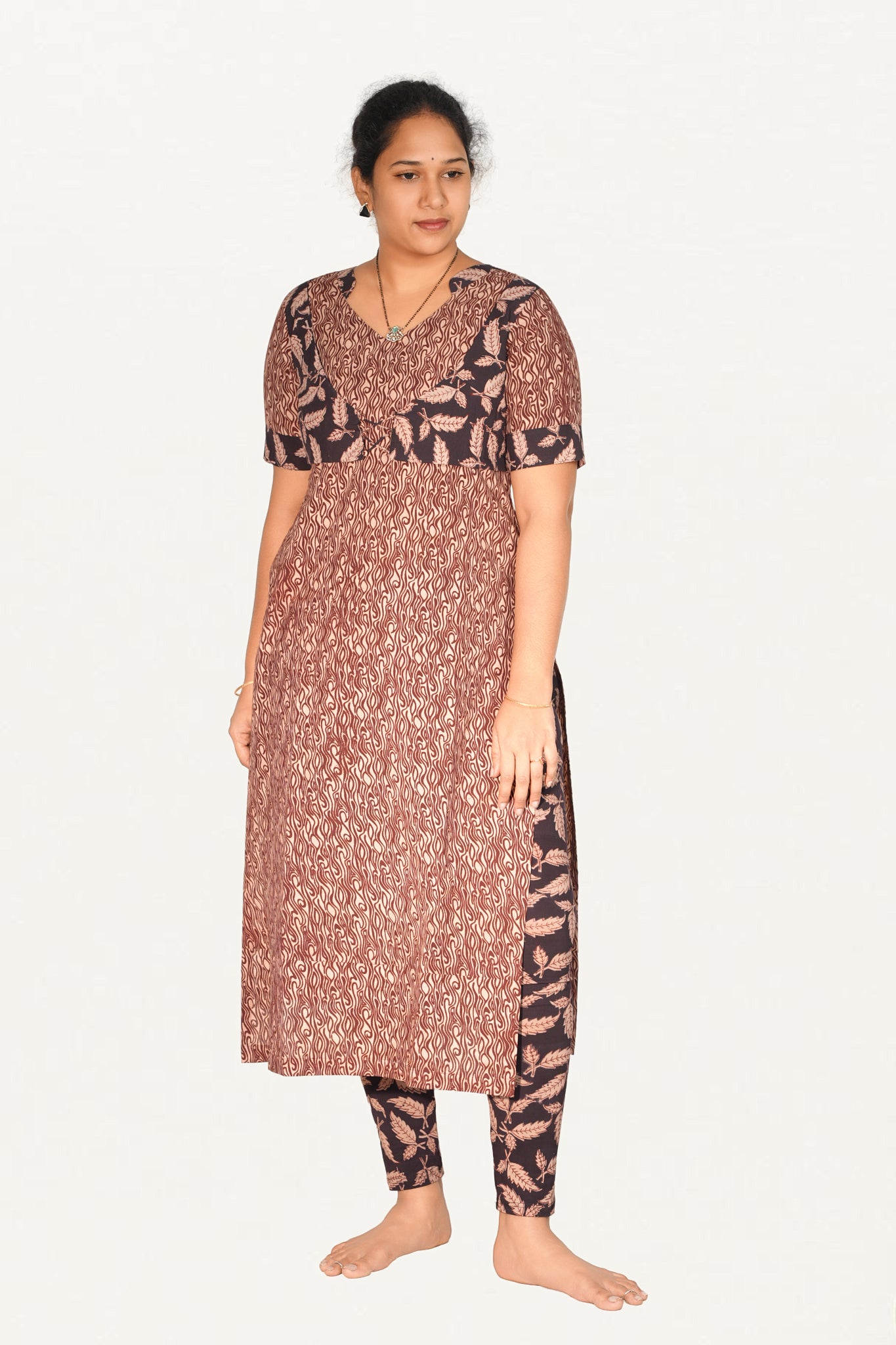 Kalamkari Cotton Legging  2psc Set