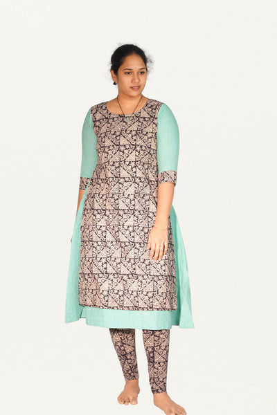 Kalamkari Cotton Legging  2psc Set