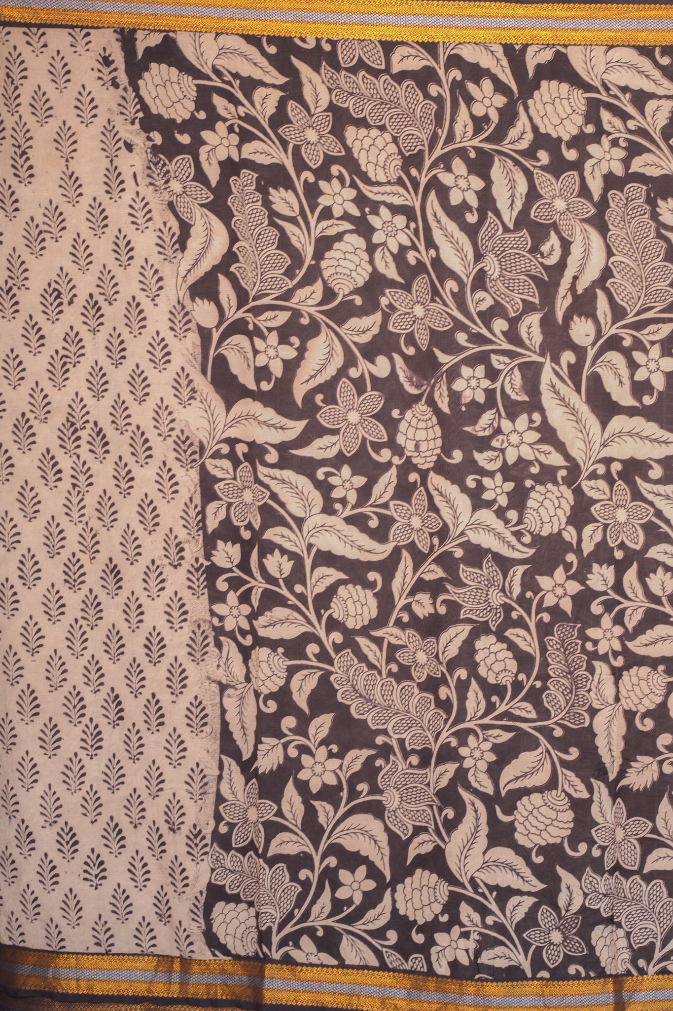 Kalamkari  Nizam Boarder Silk Saree