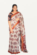 Kalamkari  Nizam Boarder Silk Saree