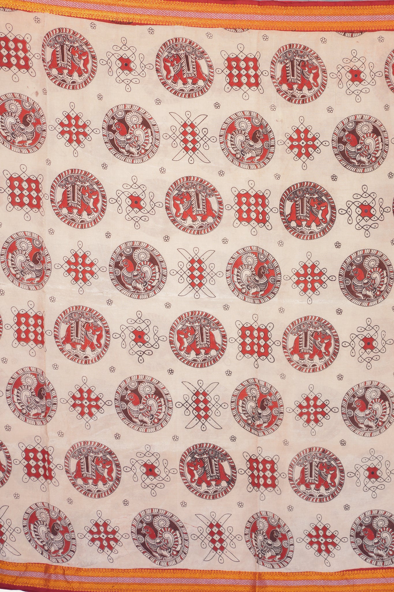 Kalamkari  Nizam Boarder Silk Saree