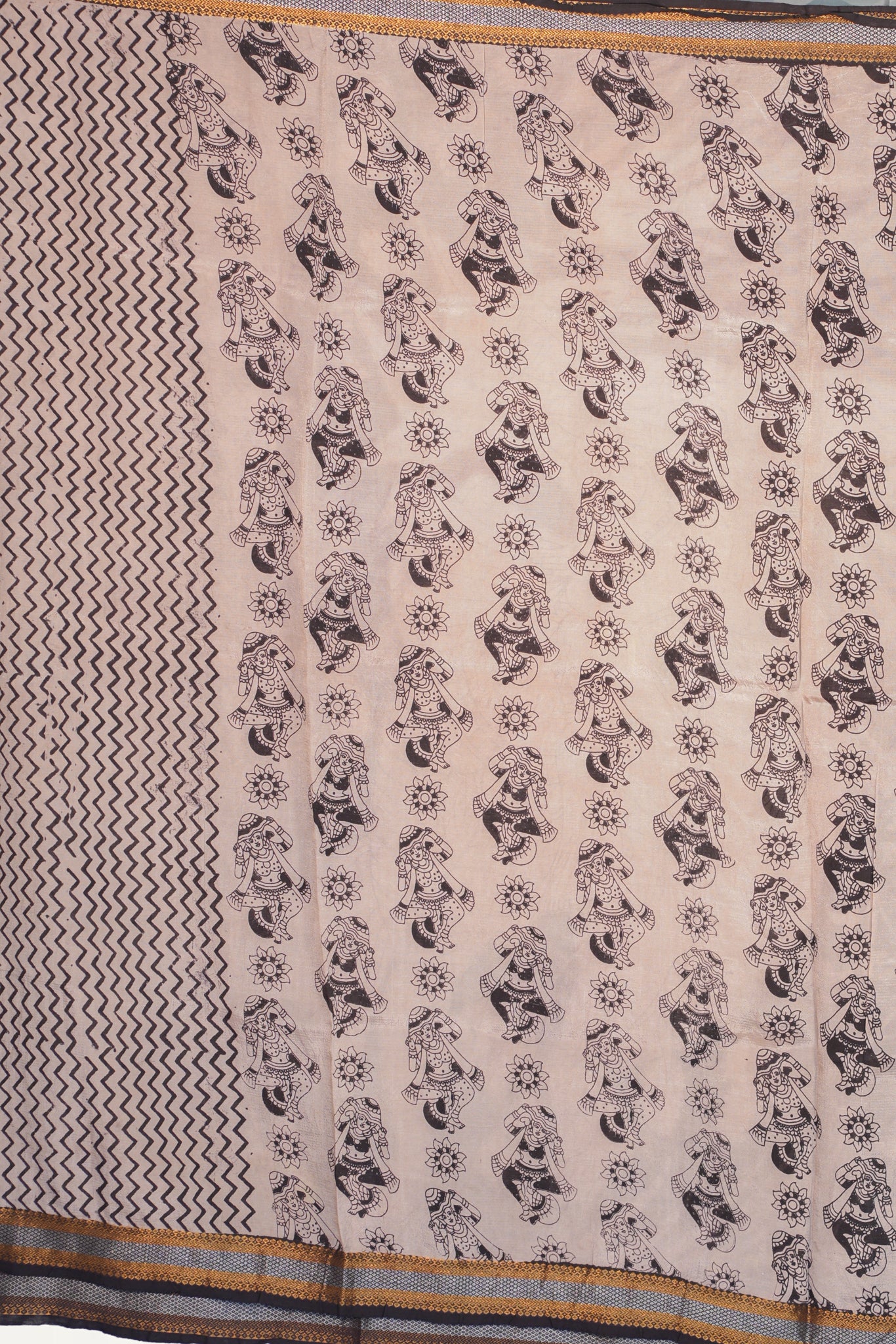 Kalamkari  Nizam Boarder Silk Saree