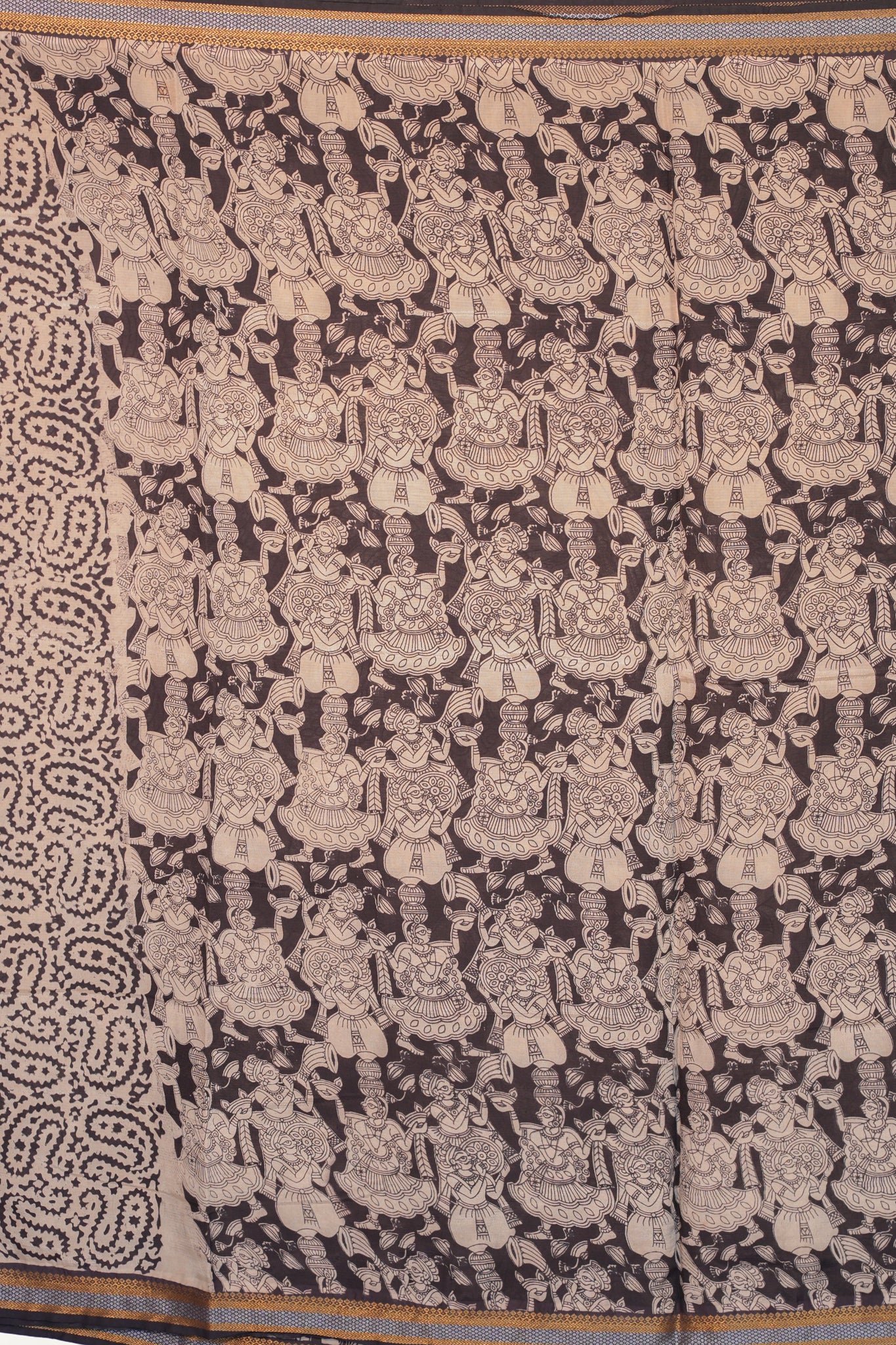 Kalamkari  Nizam Boarder Silk Saree