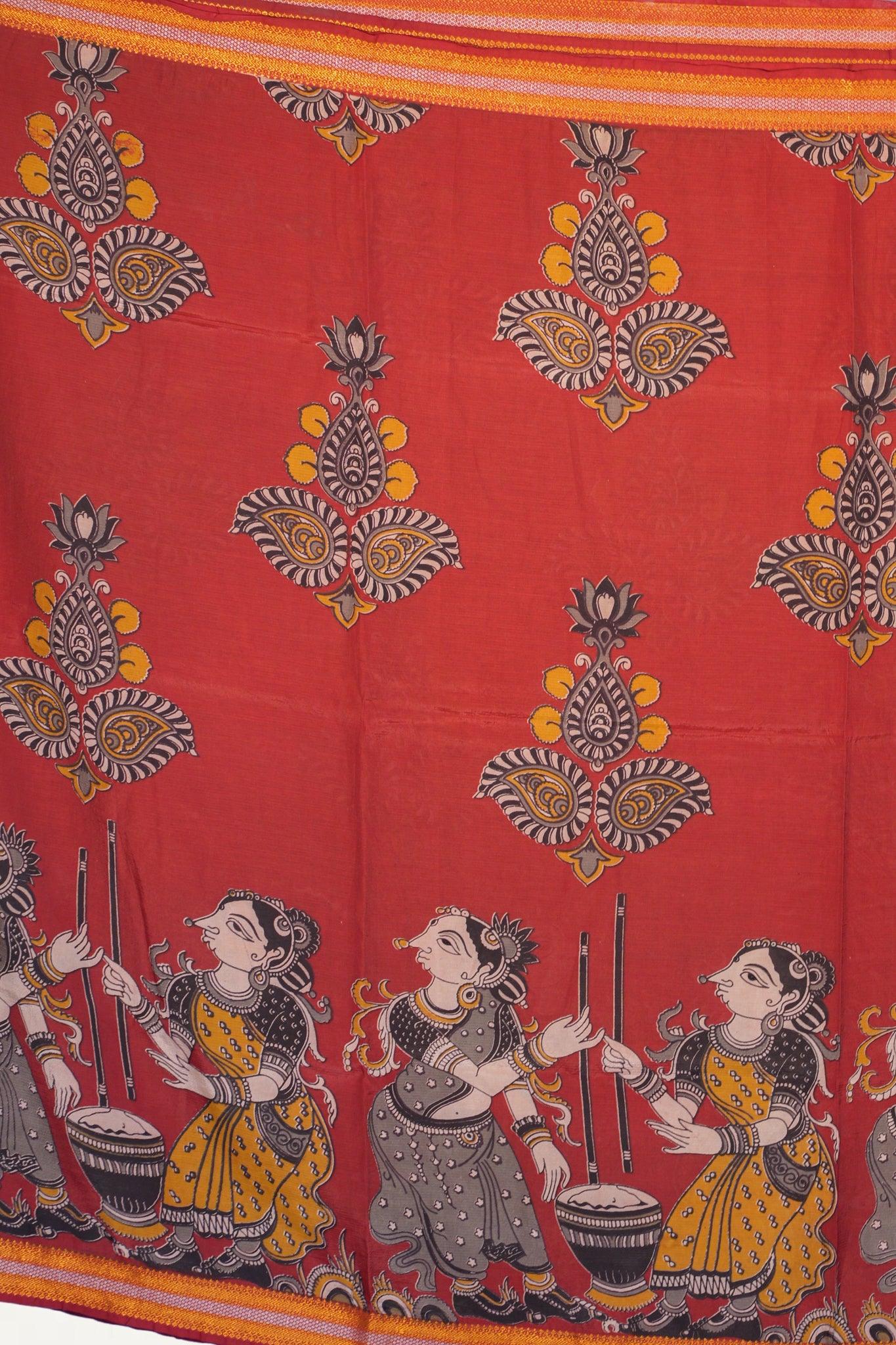 Kalamkari  Nizam Boarder Silk Saree