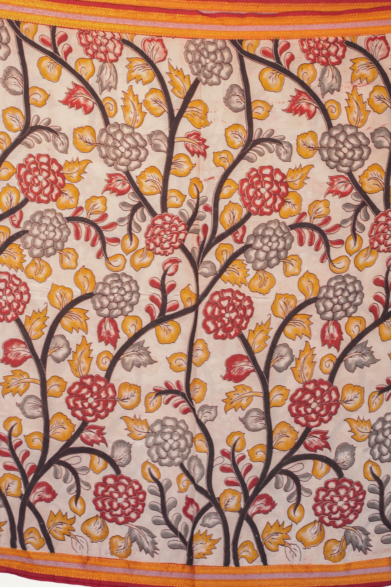 Kalamkari  Nizam Boarder Silk Saree