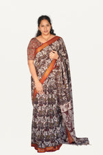 Kalamkari  Nizam Boarder Silk Saree