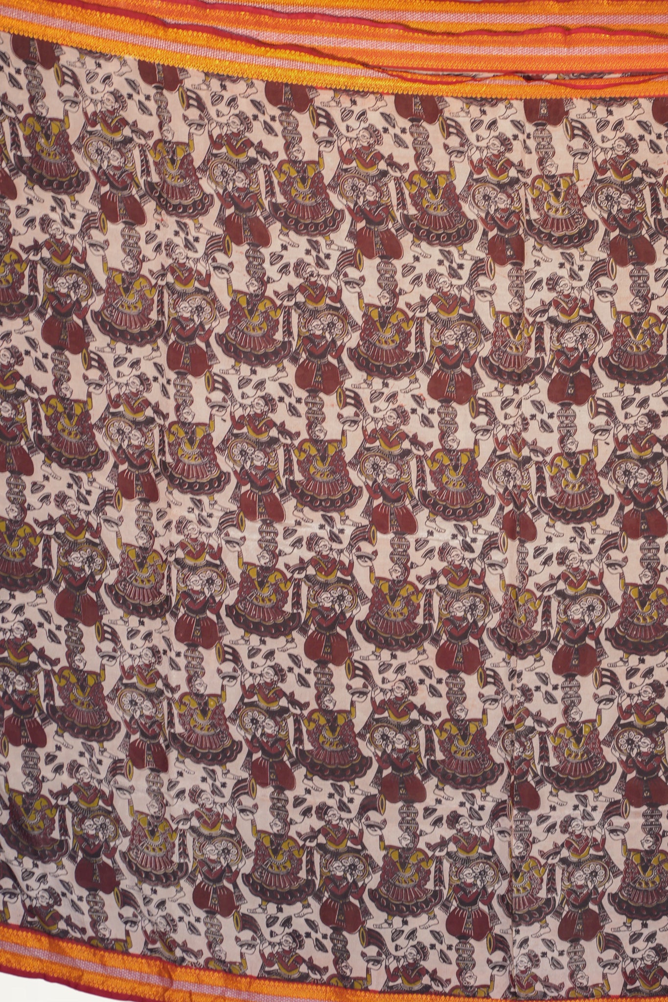 Kalamkari  Nizam Boarder Silk Saree