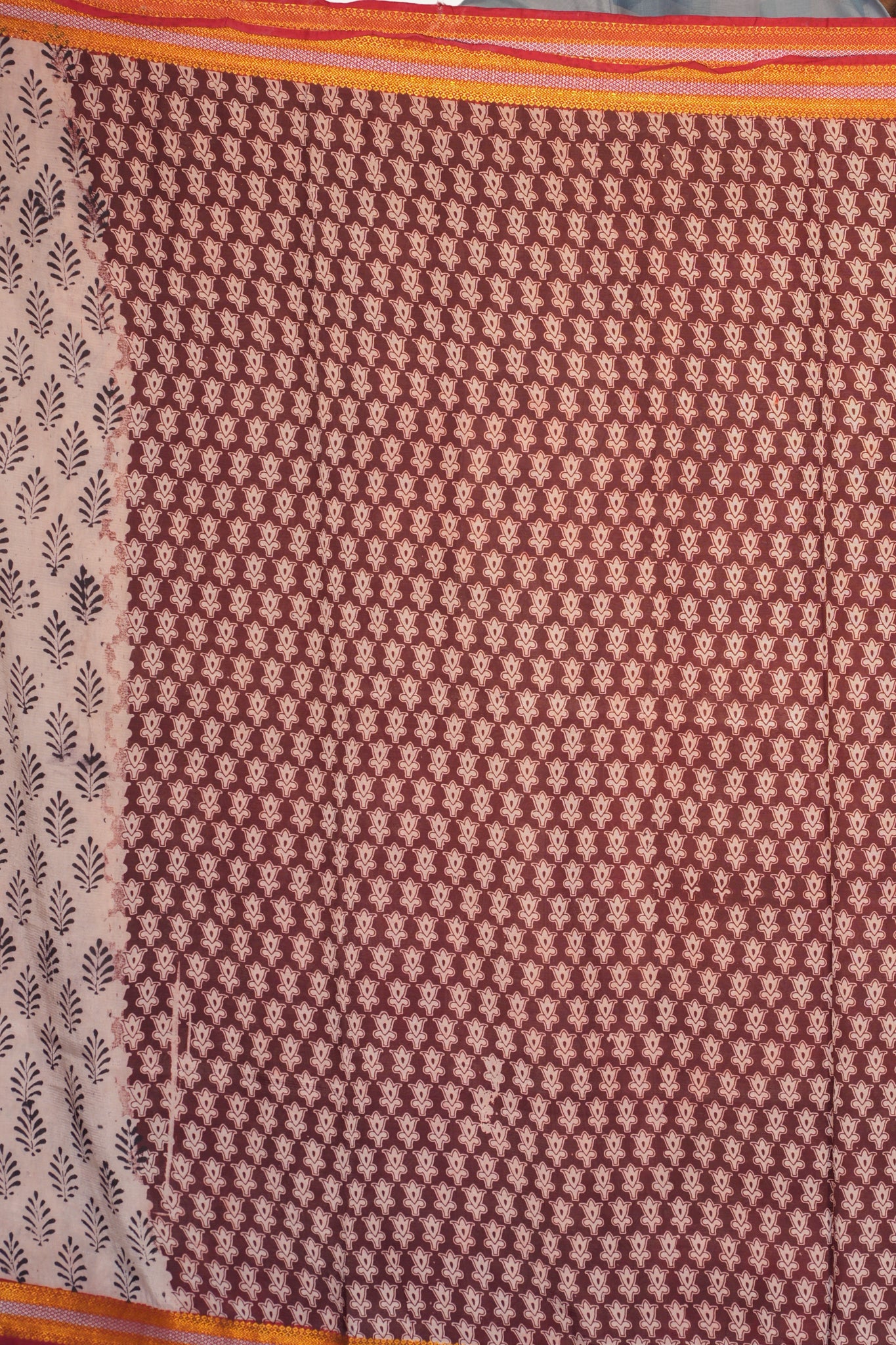 Kalamkari  Nizam Boarder Silk Saree