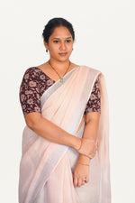 KALAMKARI ROUND NECK 10 INCH HANDS STRECHBLE BLOUSE