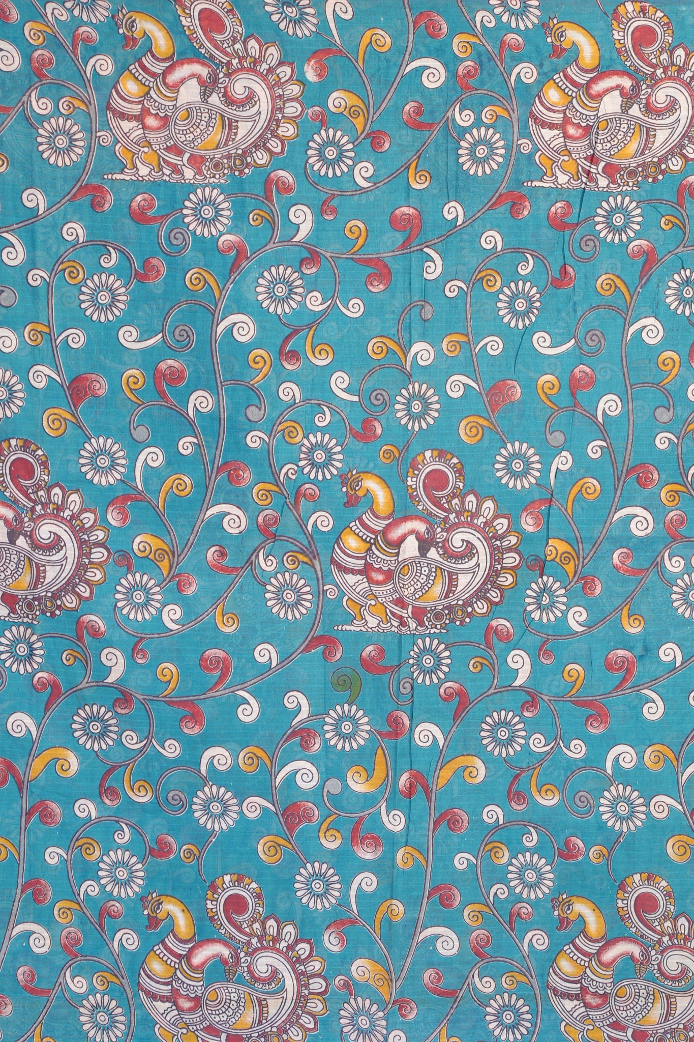 Kalamkari Mul Mul Special Cotton Saree