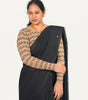 KALAMKARI BOAT  NECK FULL HANDS STRECHBLE BLOUSE