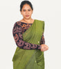 KALAMKARI BOAT  NECK FULL HANDS STRECHBLE BLOUSE