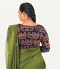 KALAMKARI BOAT  NECK FULL HANDS STRECHBLE BLOUSE