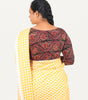KALAMKARI BOAT  NECK FULL HANDS STRECHBLE BLOUSE