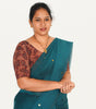 KALAMKARI ROUND NECK 10 INCH HANDS STRECHBLE BLOUSE