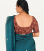 KALAMKARI ROUND NECK 10 INCH HANDS STRECHBLE BLOUSE