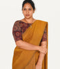 KALAMKARI BOAT NECK OPEN 10 HAND'S STREACHBLE  BLOUSE