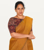 KALAMKARI BOAT NECK OPEN 10 HAND'S STREACHBLE  BLOUSE