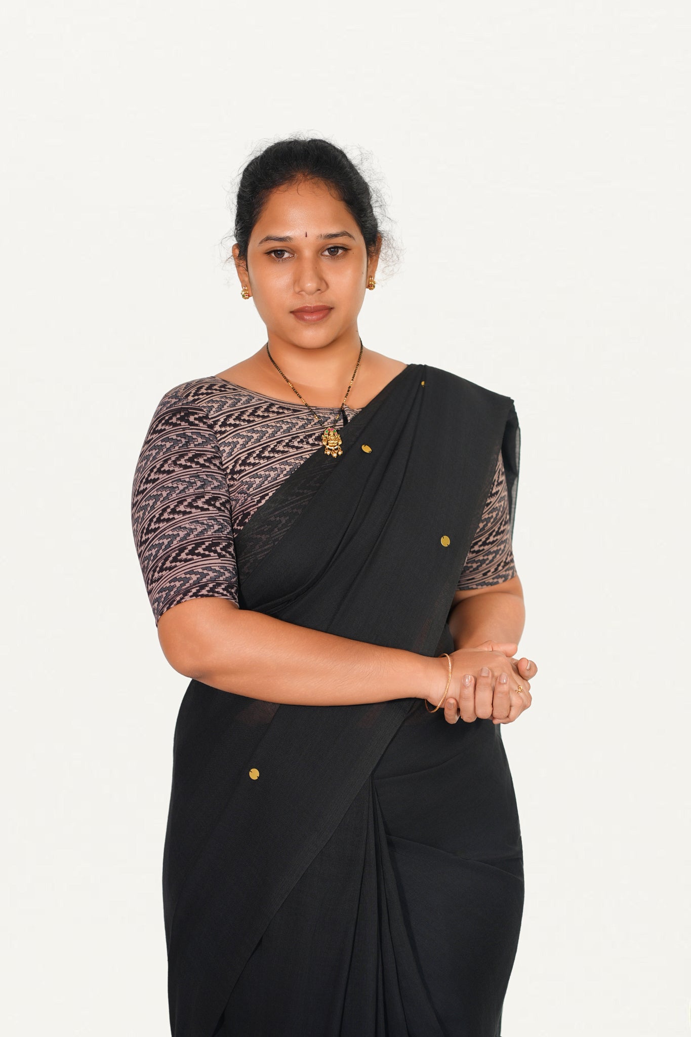 KALAMKARI BOAT NECK OPEN 10 HAND'S STREACHBLE  BLOUSE
