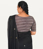 KALAMKARI BOAT NECK OPEN 10 HAND'S STREACHBLE  BLOUSE